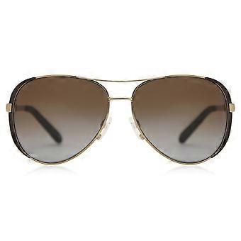 Michael Kors MK5004 CHELSEA Polarized 1014T5 Full Rim Brown Gold Women Pilot Sunglasses UV3 Polarized Original
