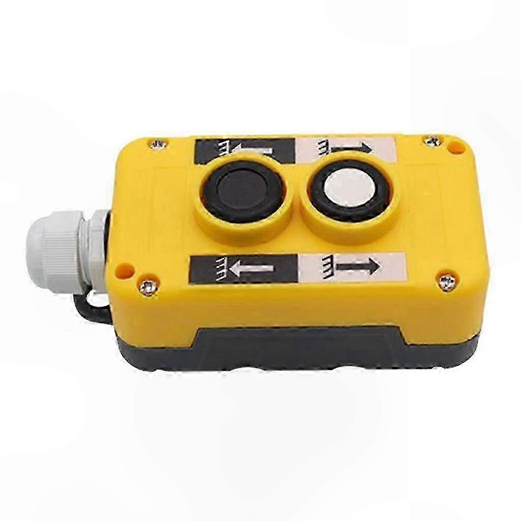 Lifting Platform Control Switch 2-Button Push Emergency Stop for Hoist Crane Operation