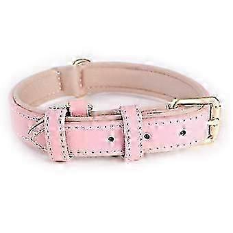 Soft Leather Dog Collar Adjustable