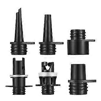 6Pcs Air Valve Adapters, Leak-Proof PP Nozzles compatible with Inflatable Boat, SUP, Kayak, Compatible with 16-25 PSI Electric Pumps