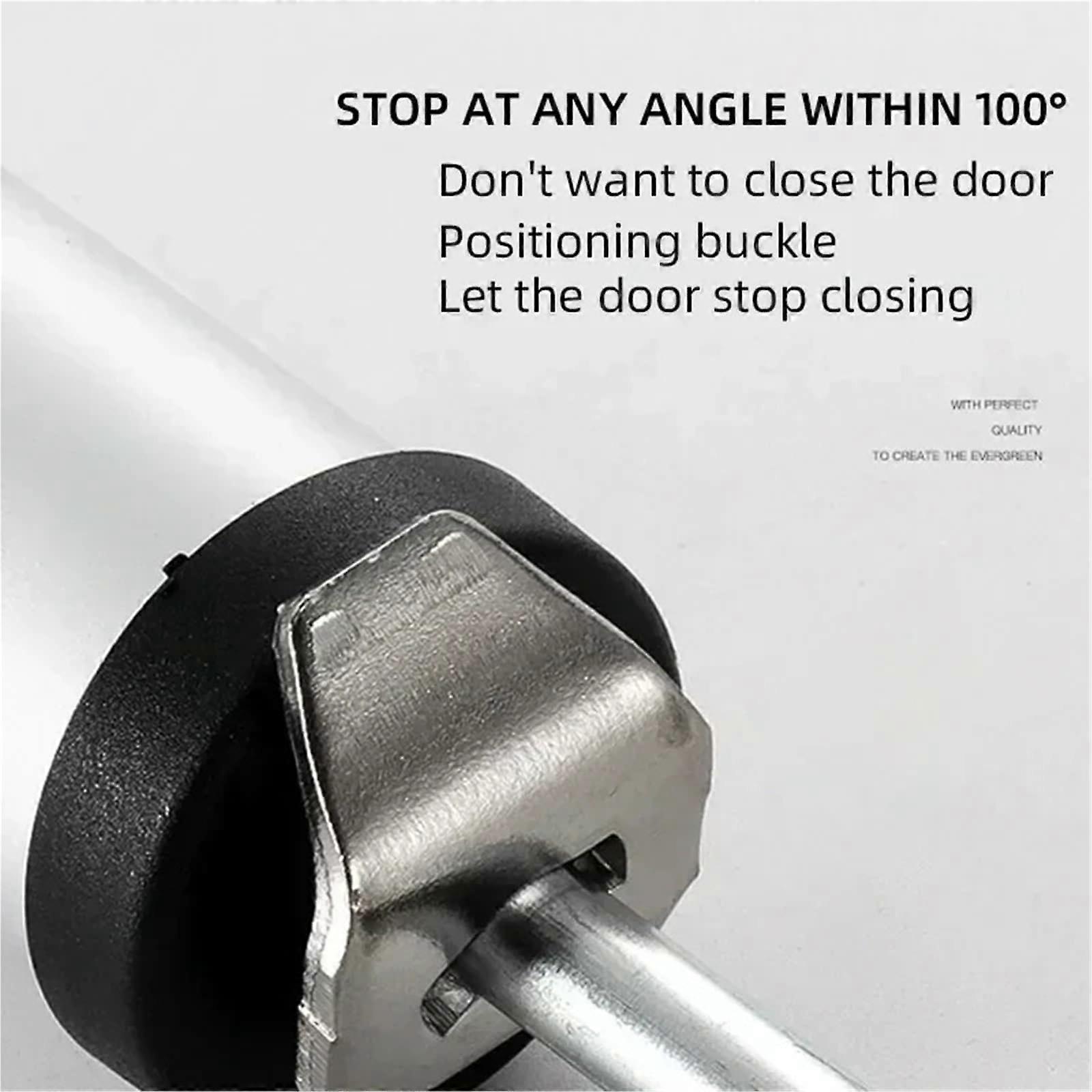 Automatic Door Closer Adjustable Aluminum Alloy Spring Loaded with Noise Reduction Buffer Brown