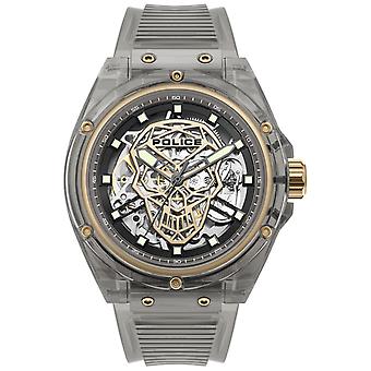 Polizei translucen Uhren analoge Uhr Automatik mit Silikonarmband PL.15924JPB-02PA