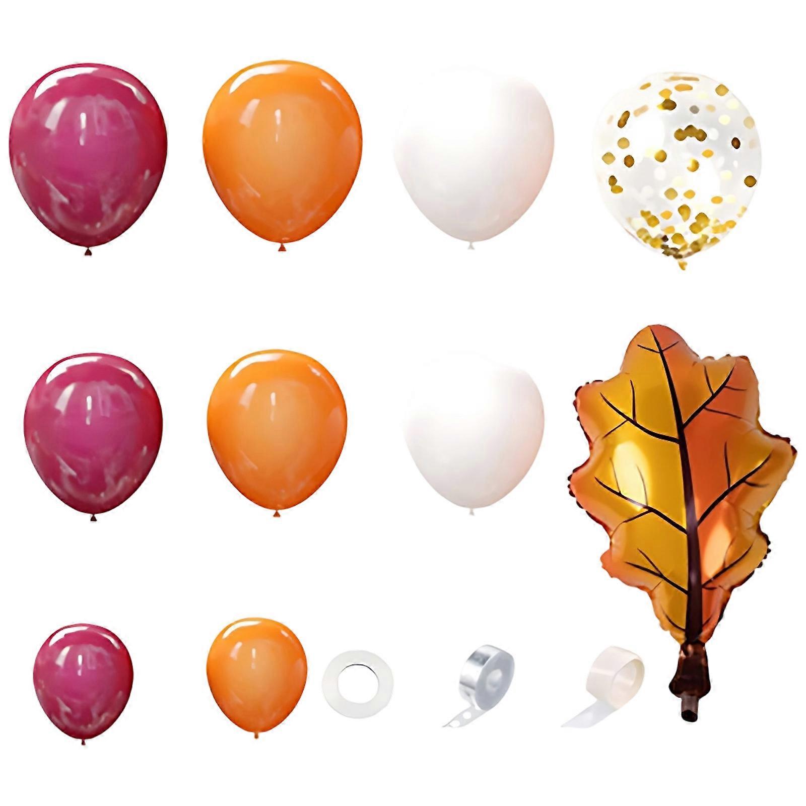 Fall-Themed Confetti-Filled Latex Balloon Arch Kit