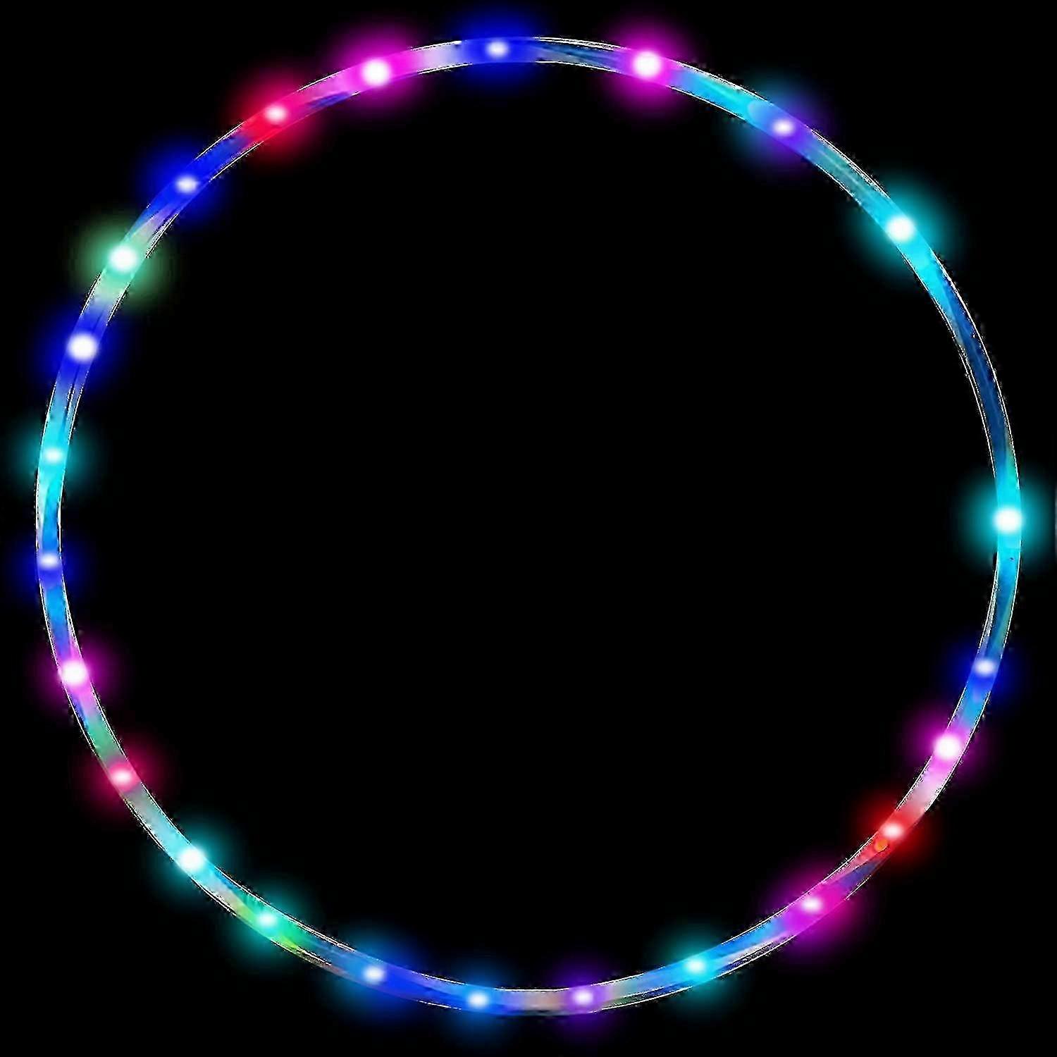 LED Hula Hoop HDPE Material 60cm Slimming Exercise Tool