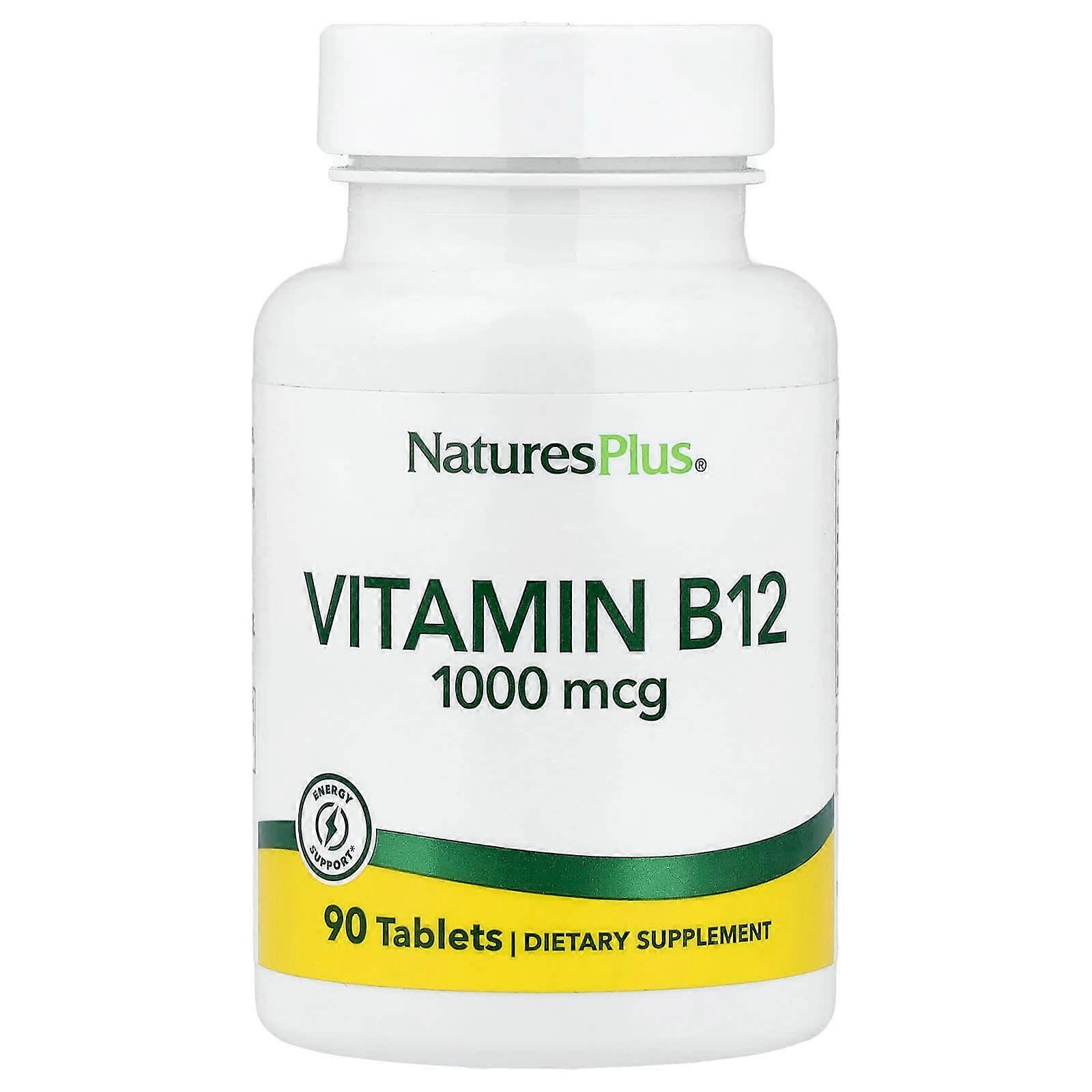 NaturesPlus, Witamina B12, 1000 mcg, 90 tabletek