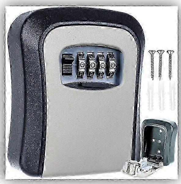 Key Safe With Digital Code Steel Wall Mountable Lock Box For Secure Storage