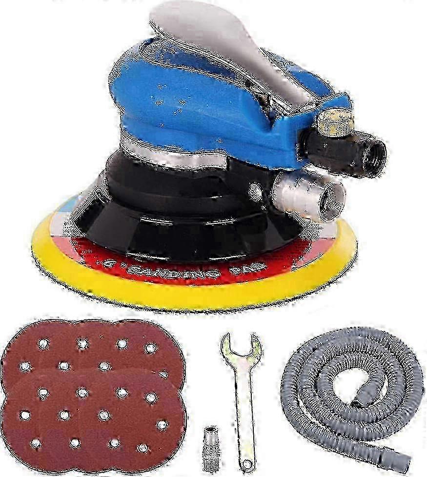 Pneumatic orbital eccentric sander with 150 mm 6" disc