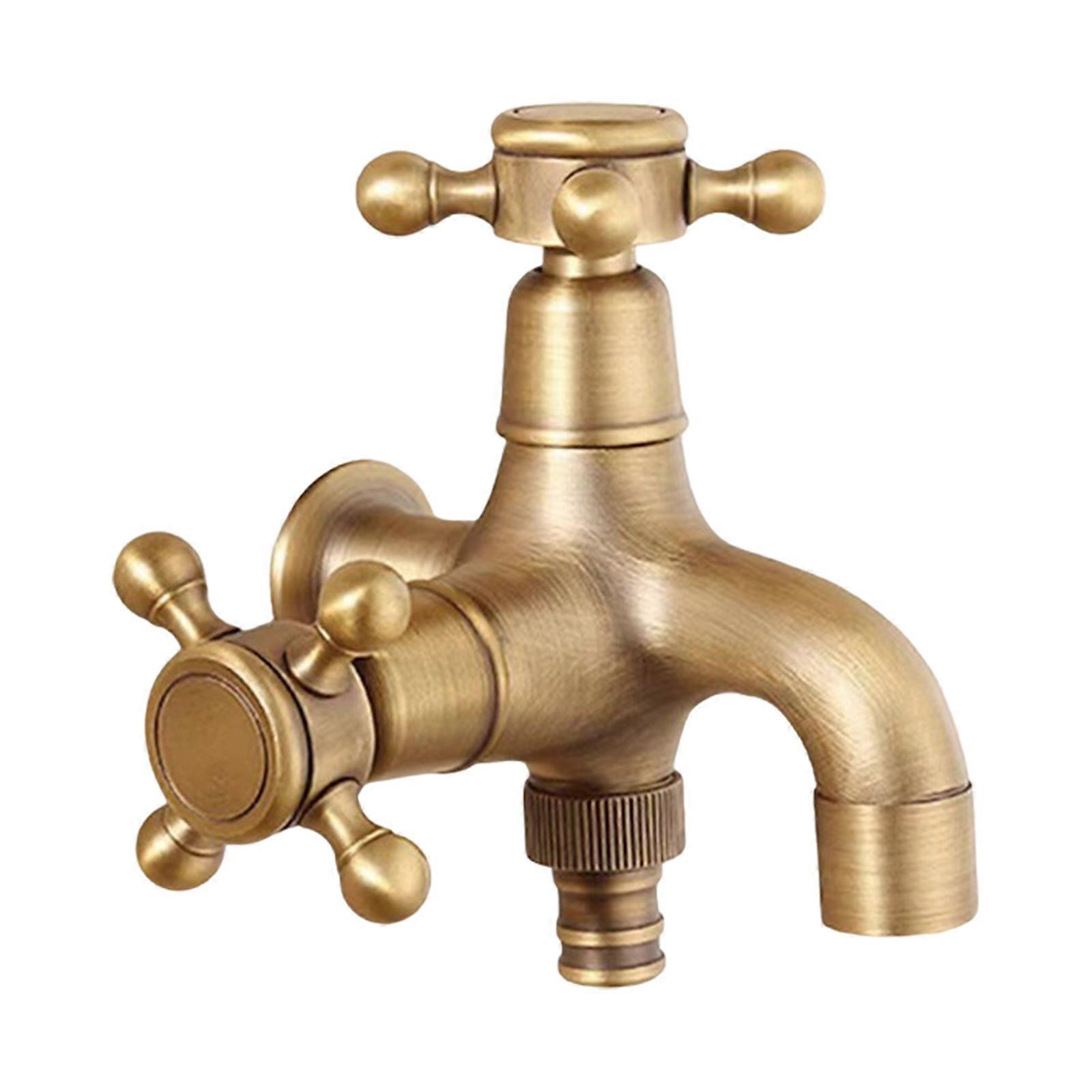 Retro Brass Wall Mount Faucet