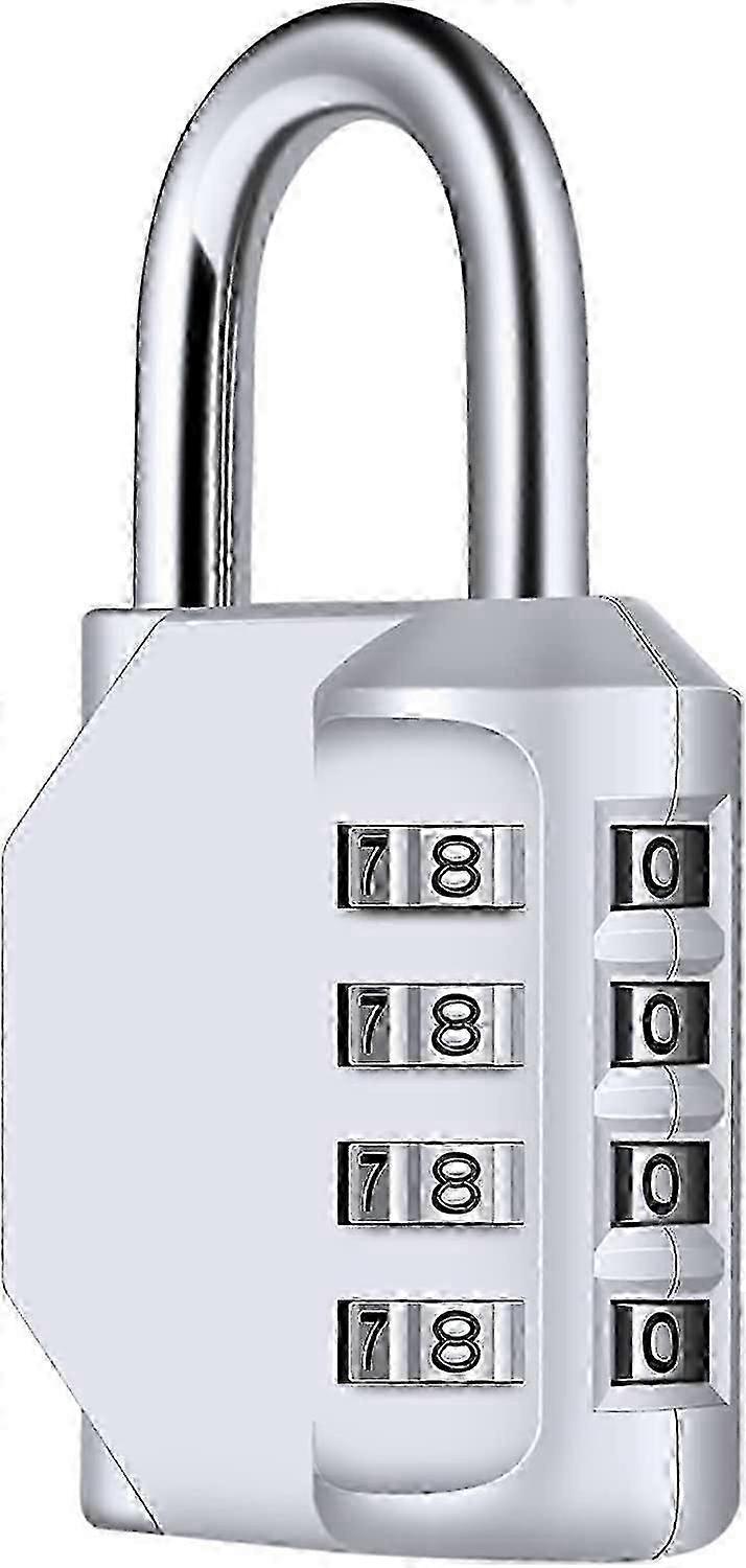 2026PING-4-Digit Combination Padlock, - Silver
