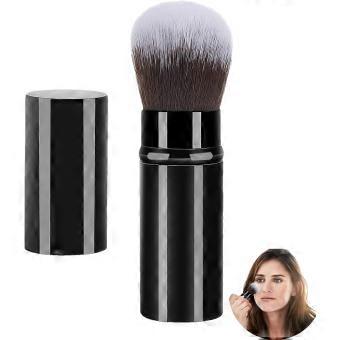 Blusher Brush, Powder Brush, Retractable Makeup Brush, Retractable Airbrush Kabuki Brush for Blush, Bronzer, Buffing, Loose Powder, Liquid, Cream, Sun