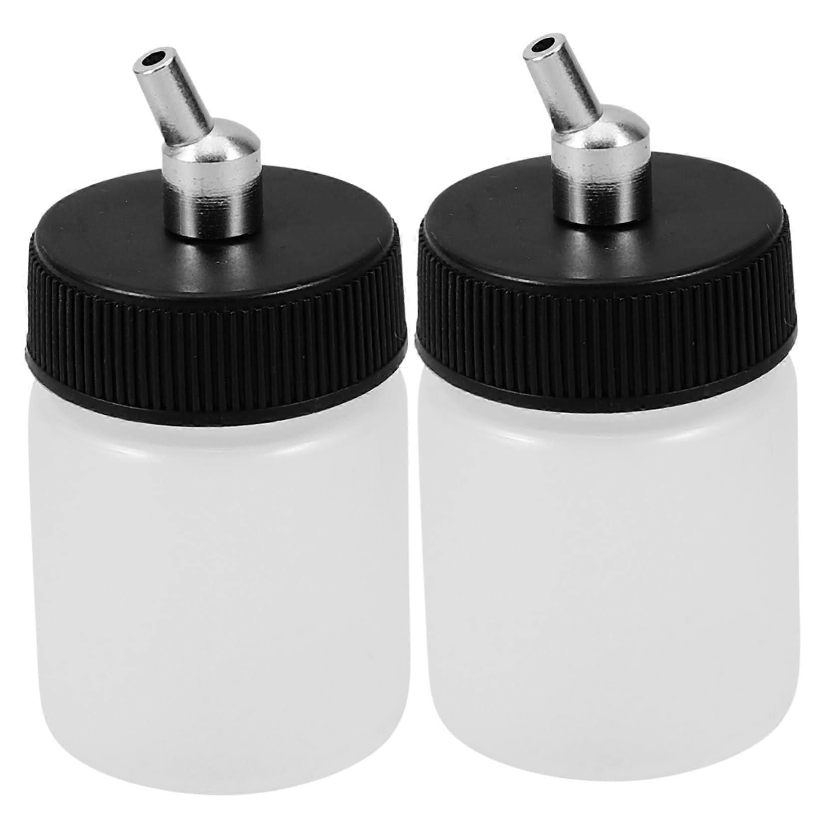 2pcs Airbrush Paint Cup Set for Quick Color Switching, Refillable Replaceable Cups for Precise Spraying