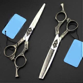 Professional Hair Cutting Scissors 6 Inch Stainless Steel Sharp Long‑Lasting Blades Ergonomic Non‑Slip Handle for Salon and Home