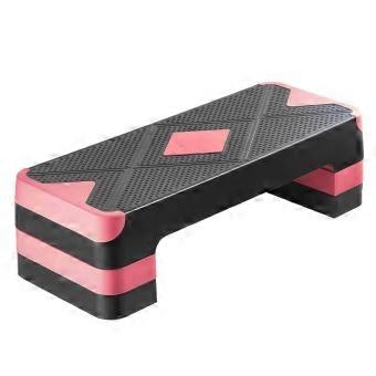 Aerobic Step Platform 28-tums, Höjdjusterbar, 4 Steghöjder