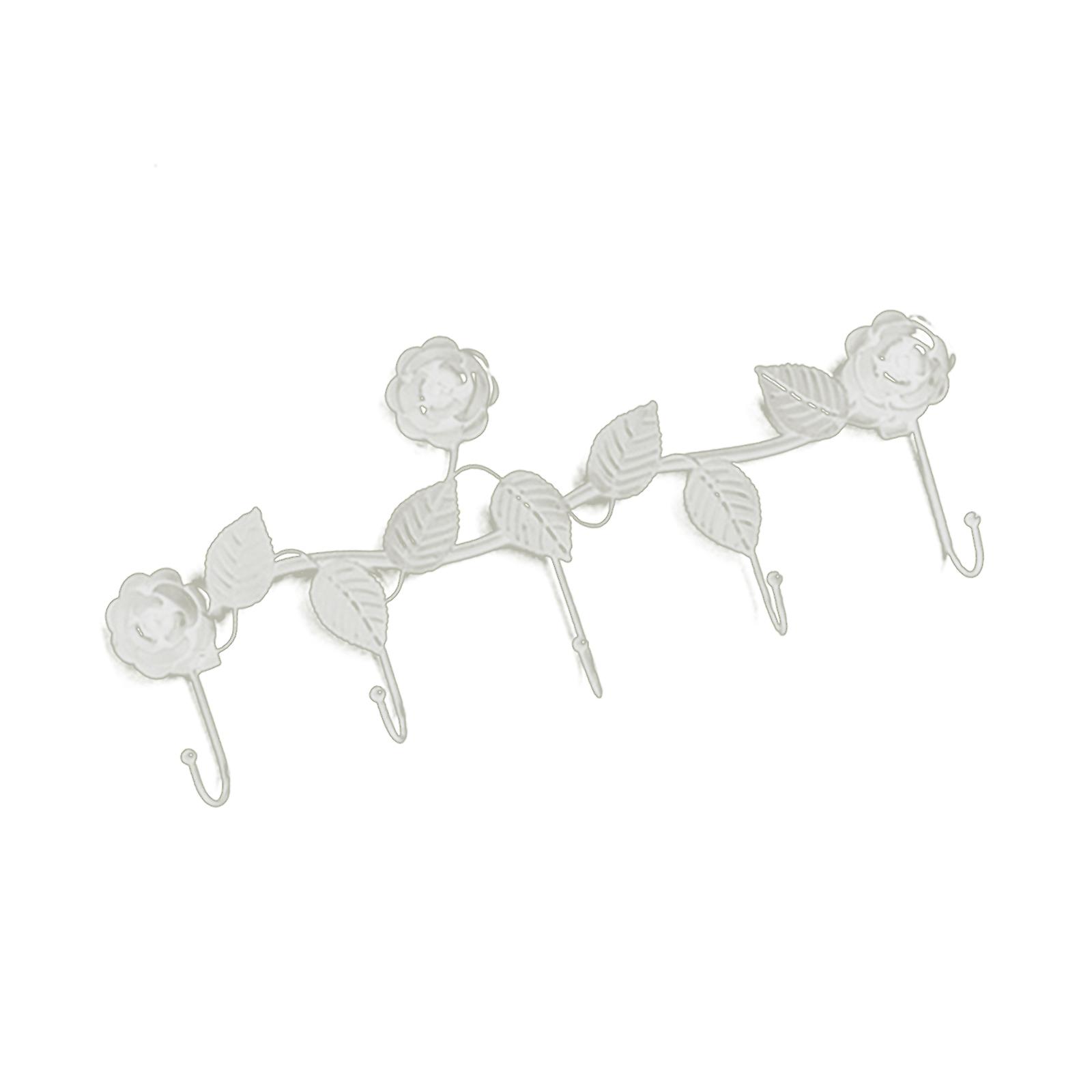 Rose Metal Wall Hooks Multi-function Coat Rack And Hat Rack Decorative Home Storage