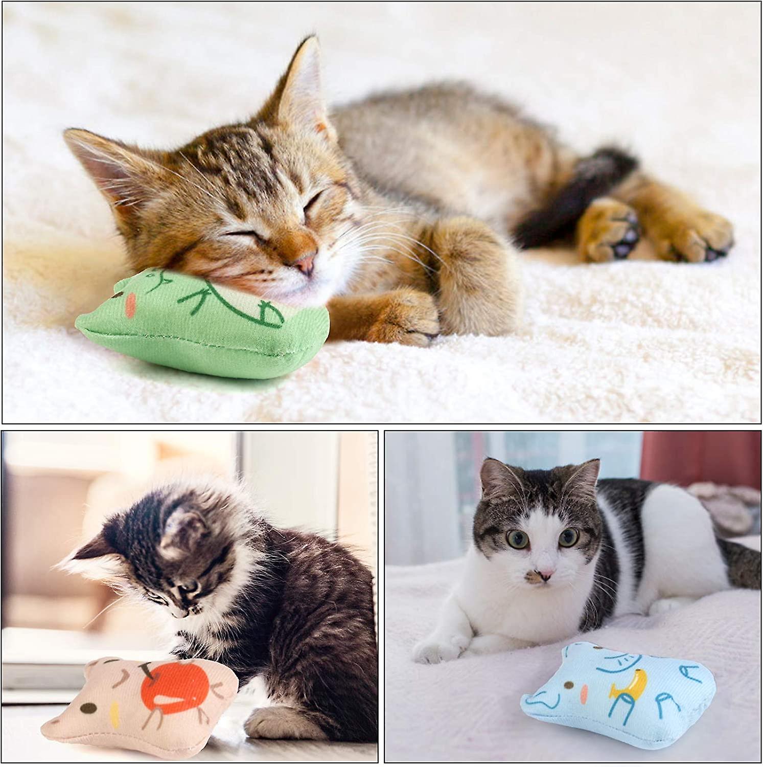 Catnip Toys For Indoor Cats 5pcs Plush Cat Chew Toys Teething
