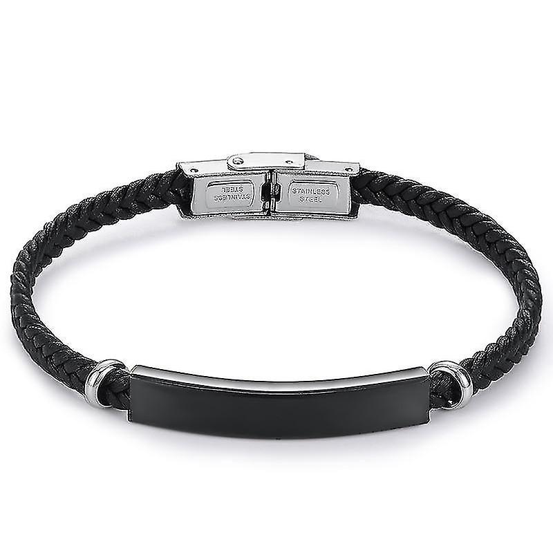 Fashion Engrave Leather Bracelet & Men