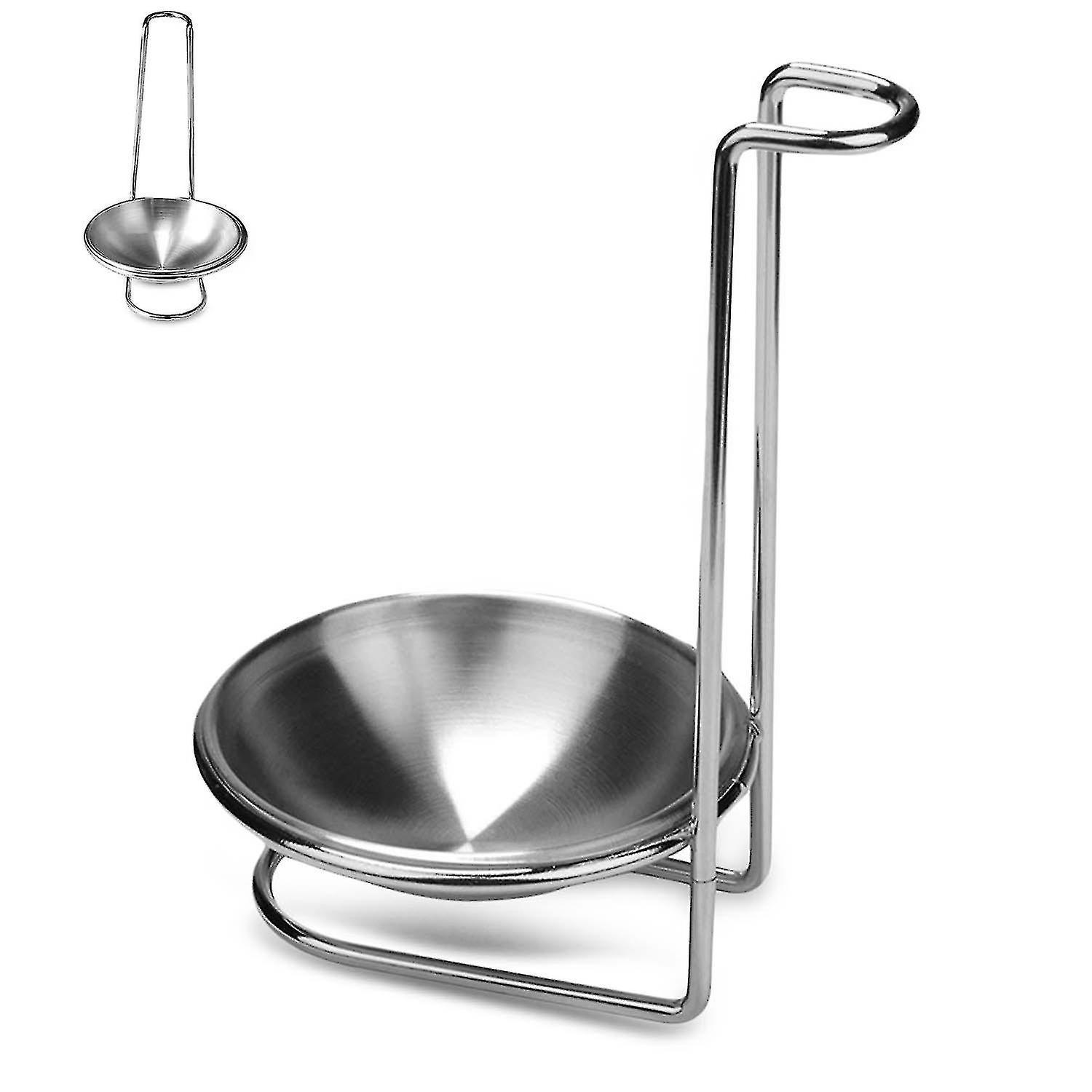 Stainless Steel Spoon Rest Vertical Holder Compatible With Soup Ladle