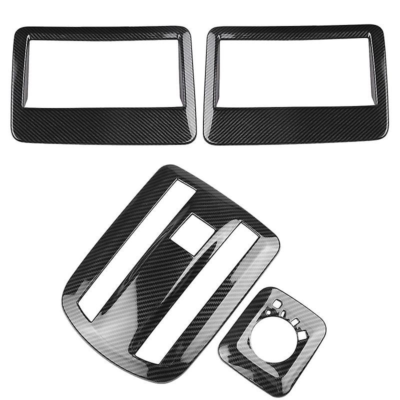 For VELOZ AVANZA 2022 2023 Carbon Fiber Car Roof Air Outlet Frame Reading Light Lamp Cover Sticker