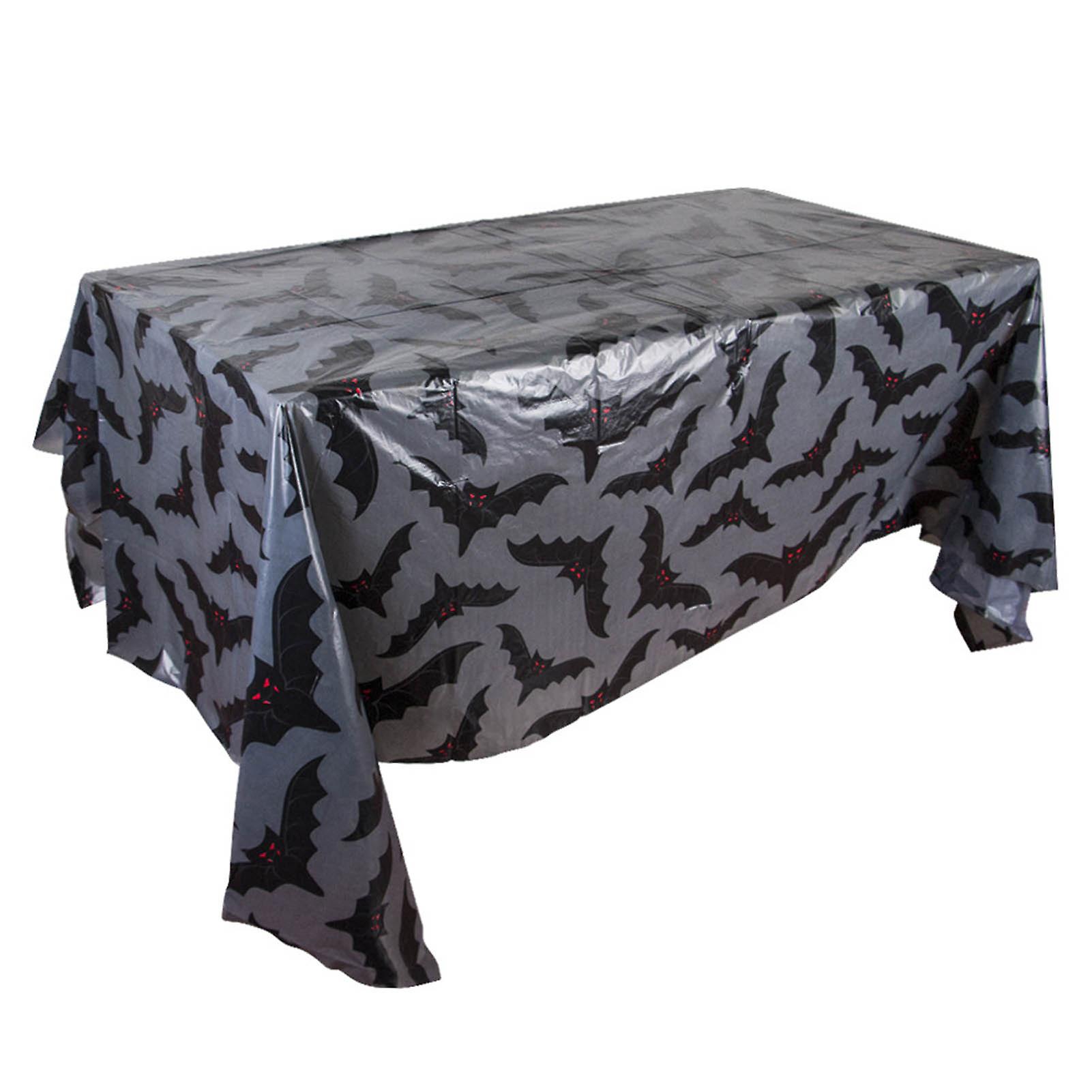 Halloween Table Linens Rectangle Fabric Reusable Washable Rectangular Table Covers For Dining Table Decoration