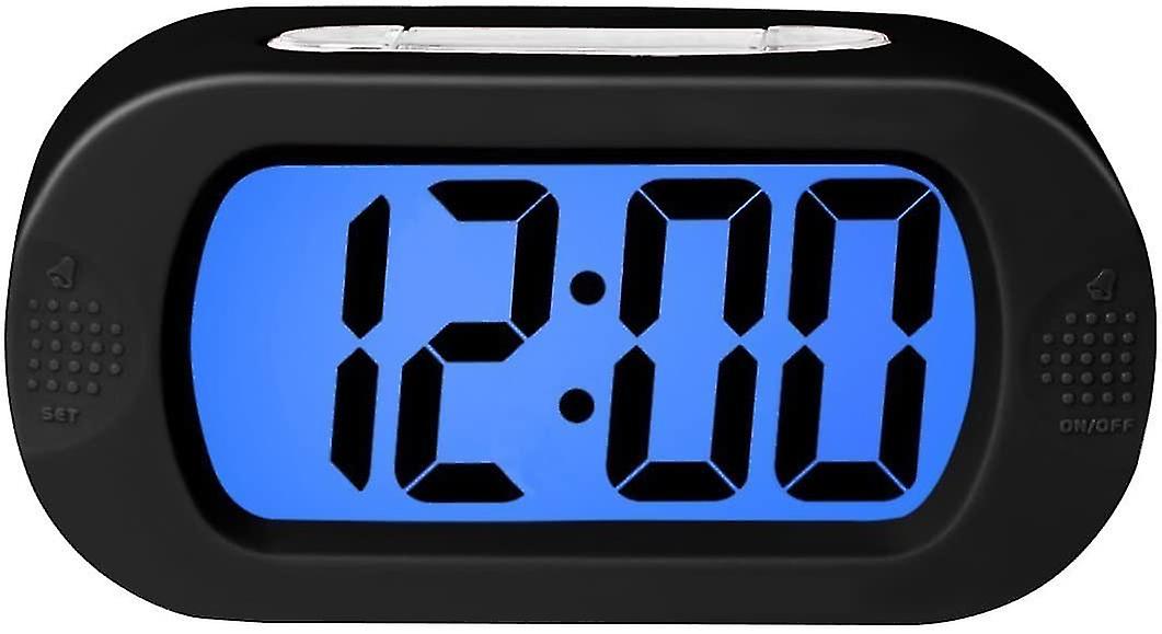 Colorful Light Digital Alarm Clock With Snooze, Simple Setting, Progressive Alarm, Battery Operated, Shockproof