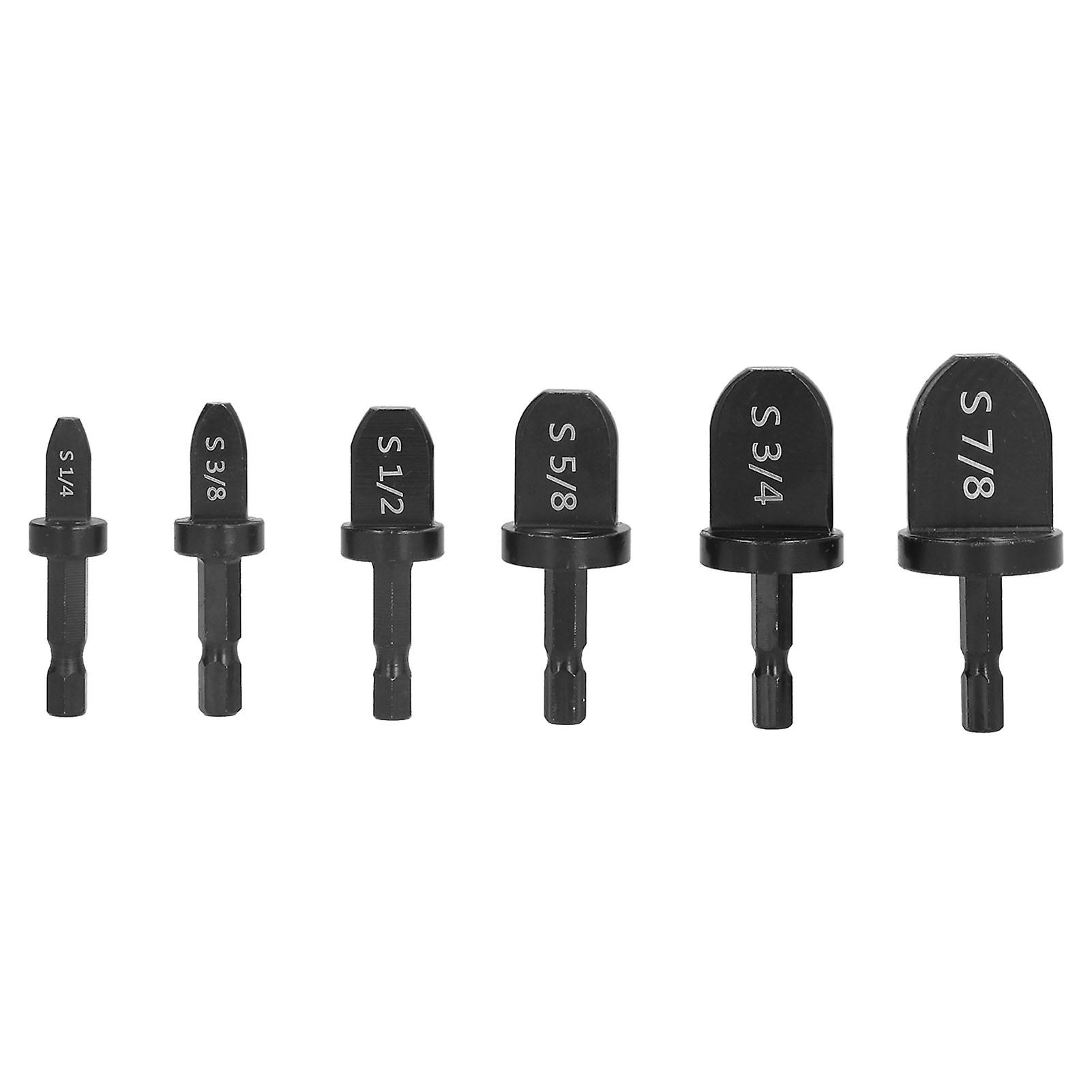 6Pcs Swaging Tool Drill Bit Set Convenient Practical Wide Application Tube Expander Drill Bit