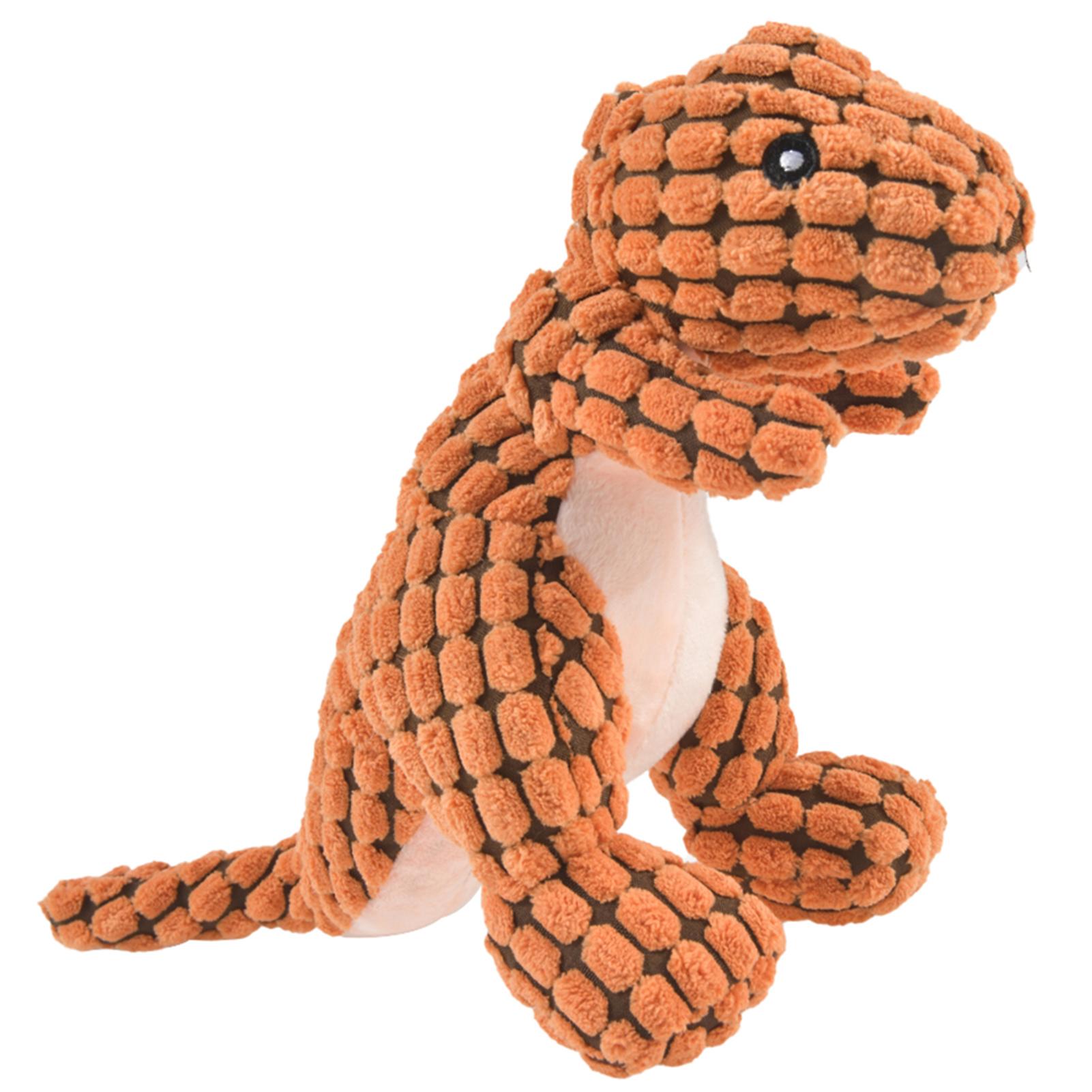 Plush Dinosaur Stuffed Dog Toy Cartoon Dog Chewing Toy for Puppy Cat