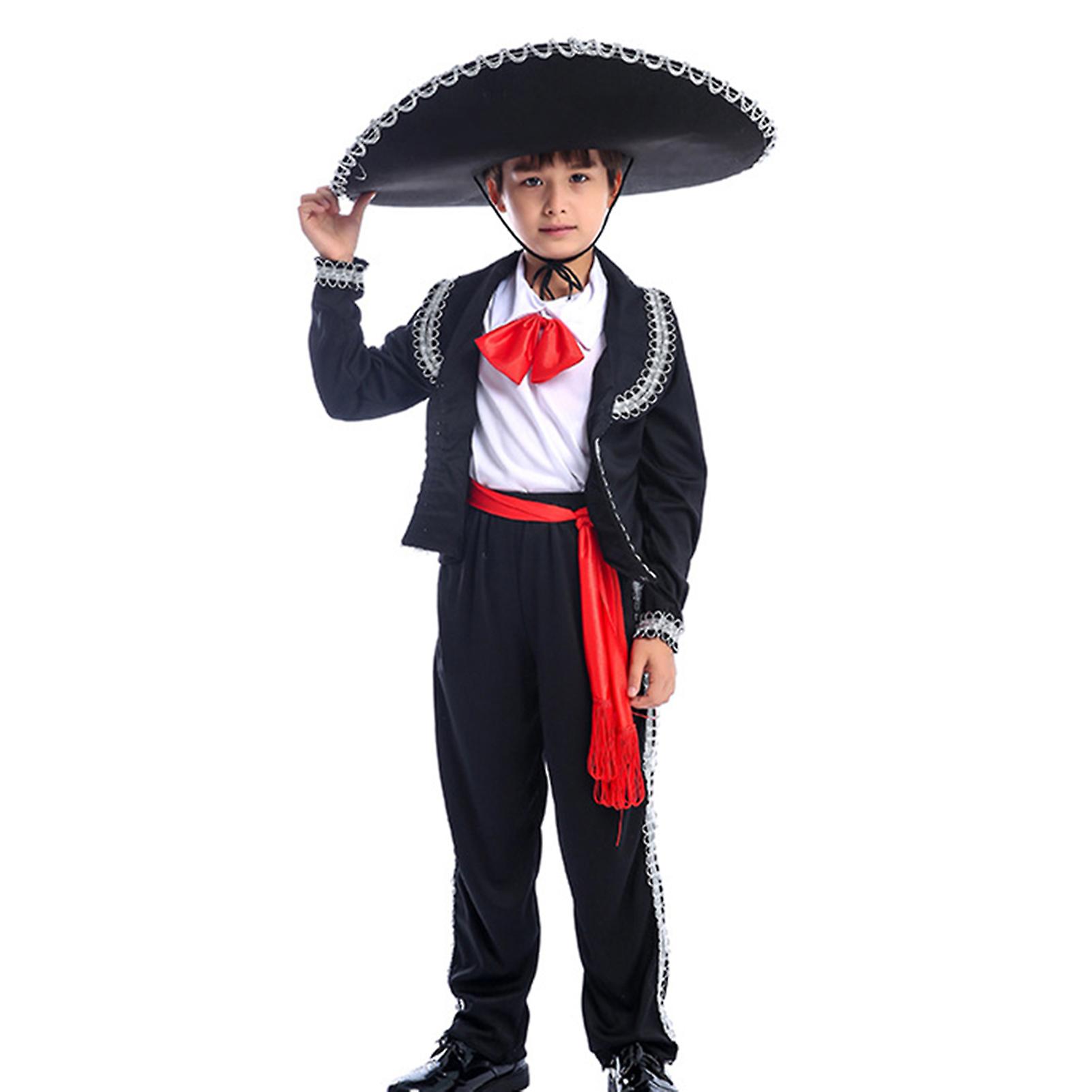 Mariachi-Amigo Children Festival Party Suits Dancing Performance Stage Outfits for Theme Party