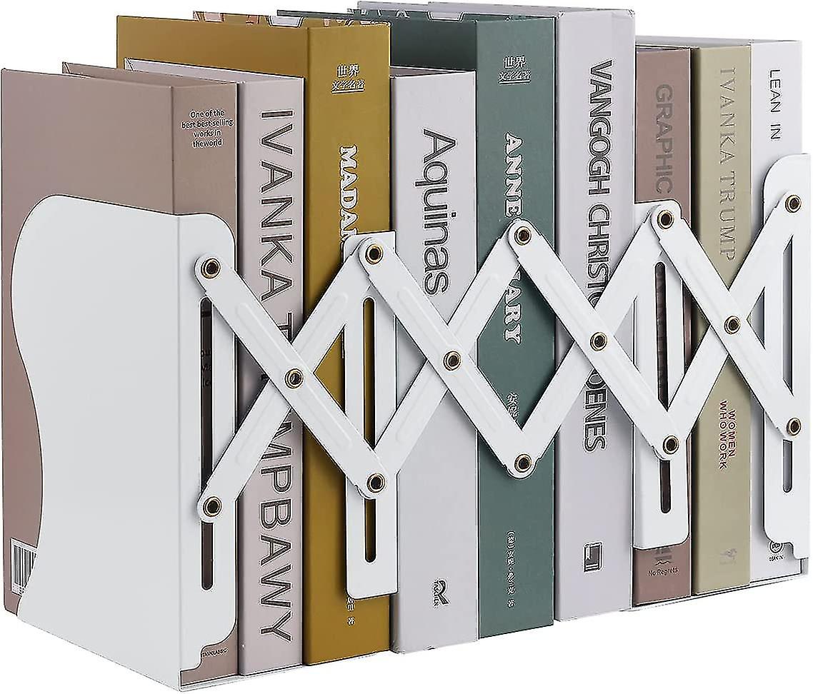 Expandable Metal Bookends(white)