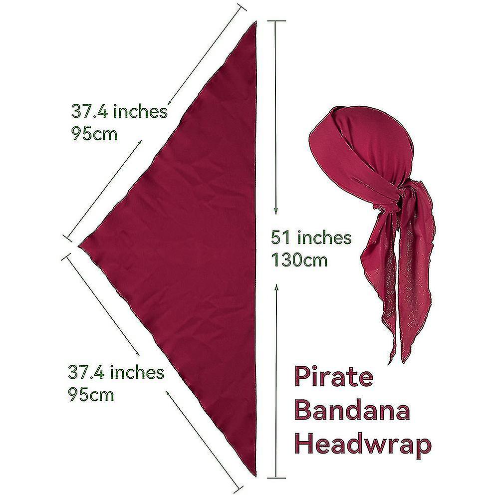 Set Accessoires Pirate Proumhang - Ceinture Et Bandana - Déguisement Halloween Et Médiéval