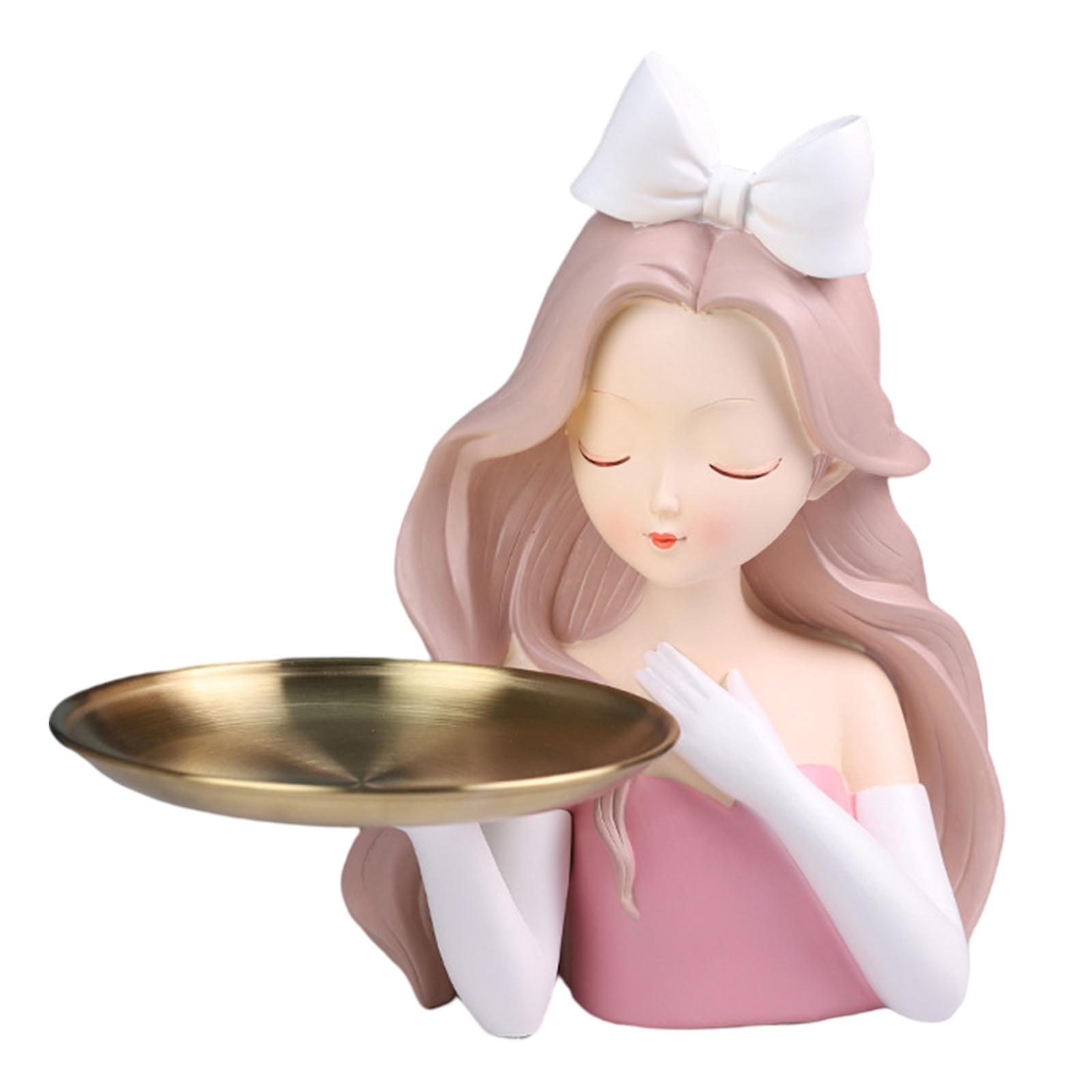 Nordische Figur Schminktablett Organizer Halter Servierteller Tablett Bowknot