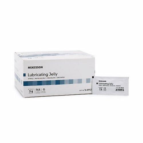 McKesson Jelly Lubrifiant Sachet Individuel Stérile De 3 Grammes, 3 Grammes, Boîte De 144 (Paquet De 1)