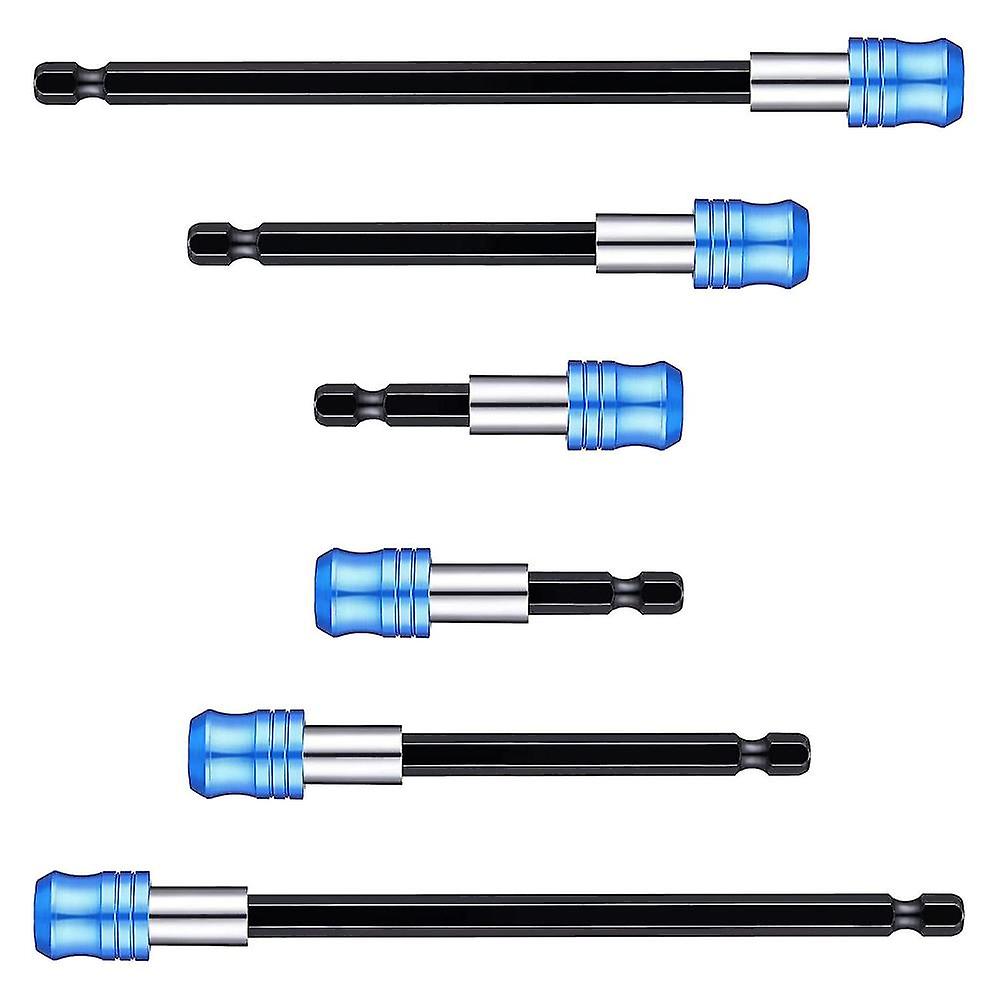 6-piece Drill Extension Quick Release Magnetic Screwdriver Bit Base 1/4 Inch Hex Drill Extension Qu