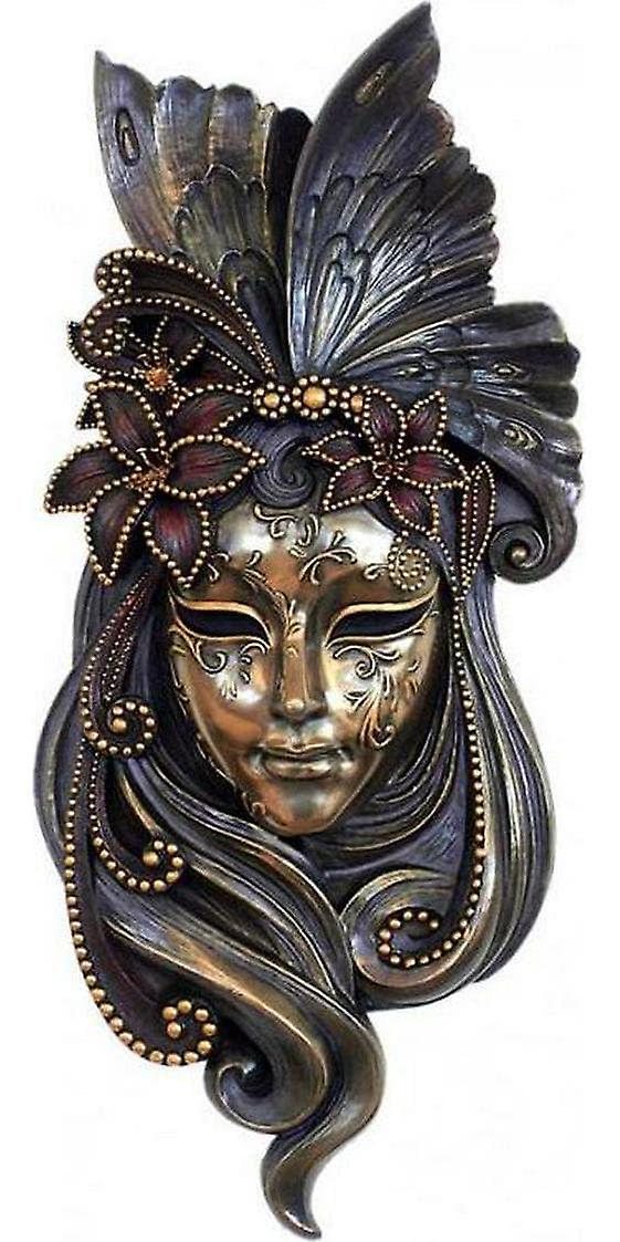 Venetian Mask Lily Decorative Plaques