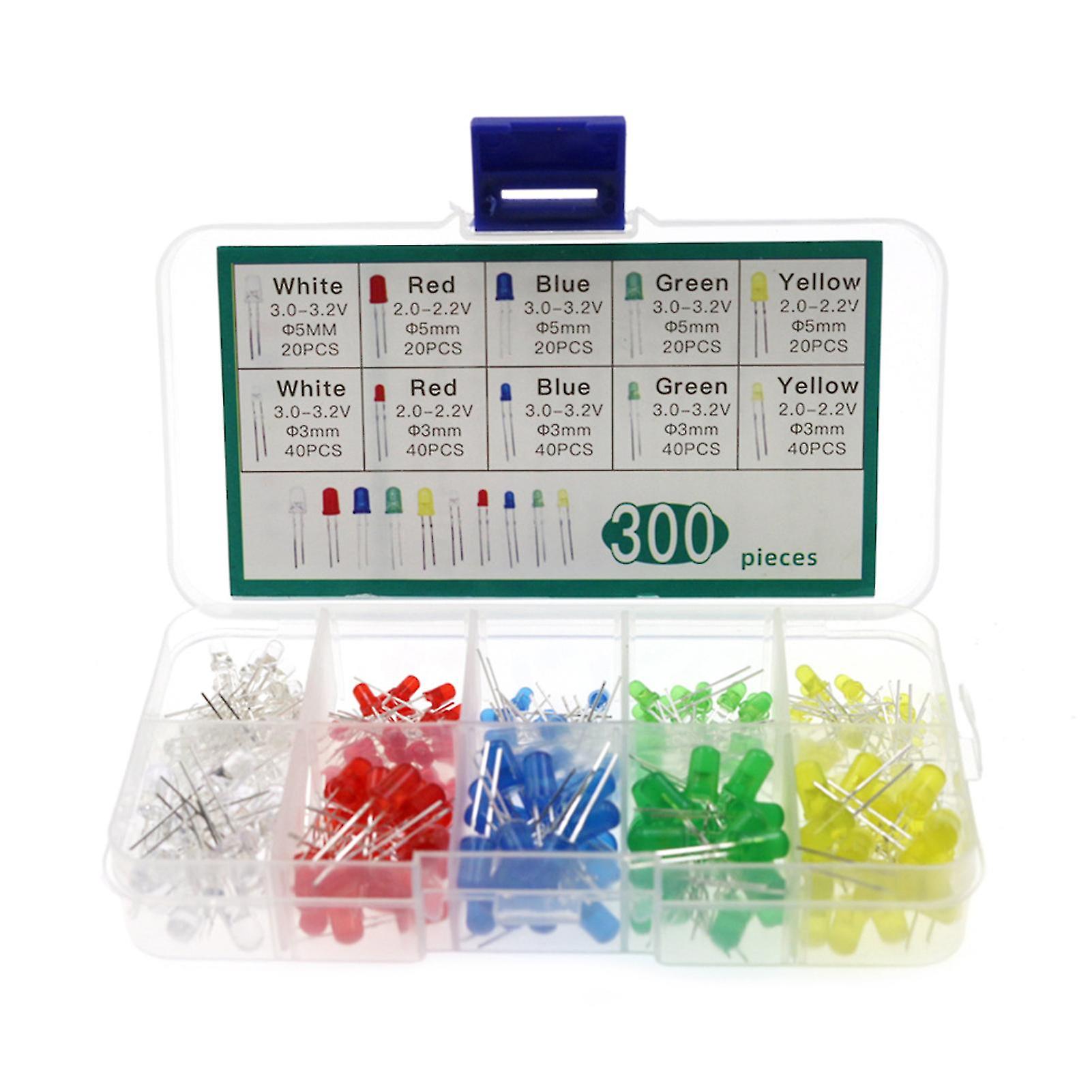 300pcs F3/f5mm Emitting Diode Simple Structure Stable Performance Compact Ultra-high Brightness Led Emitting Diode For Display