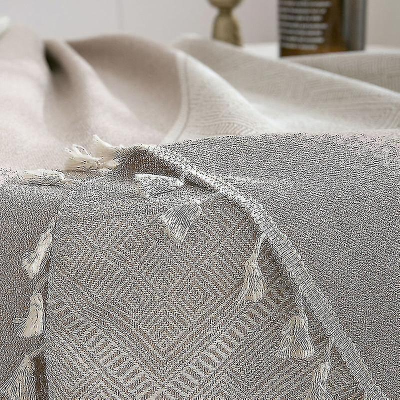 Cotton And Linen Jacquard Round Tablecloth Coffee Table Tablecloth