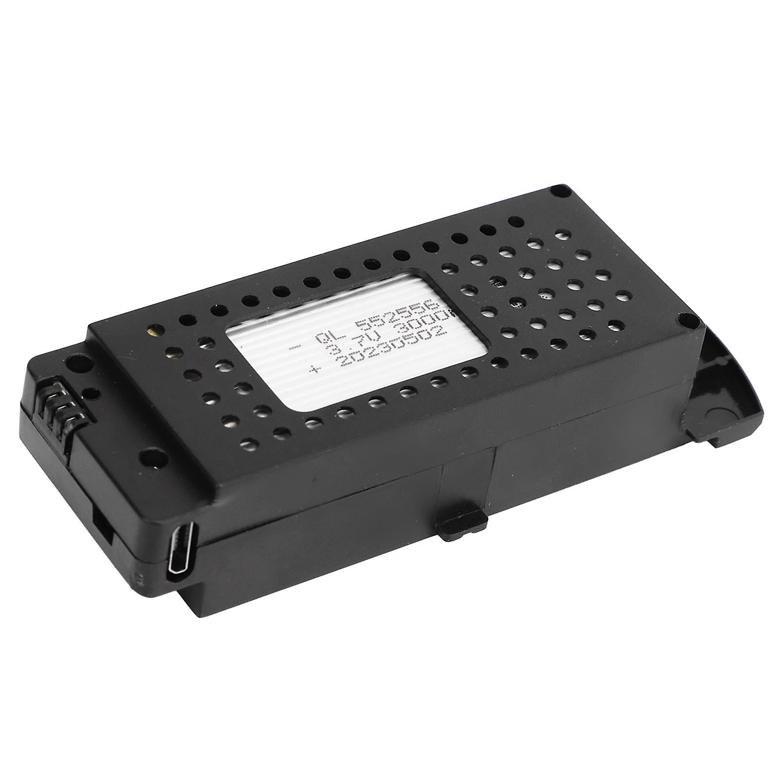 Batterie 3.7V 3000mAh Pour Drone RC S6 G6 – Rechargeable Avec Câble 3-en-1, Lot De 3