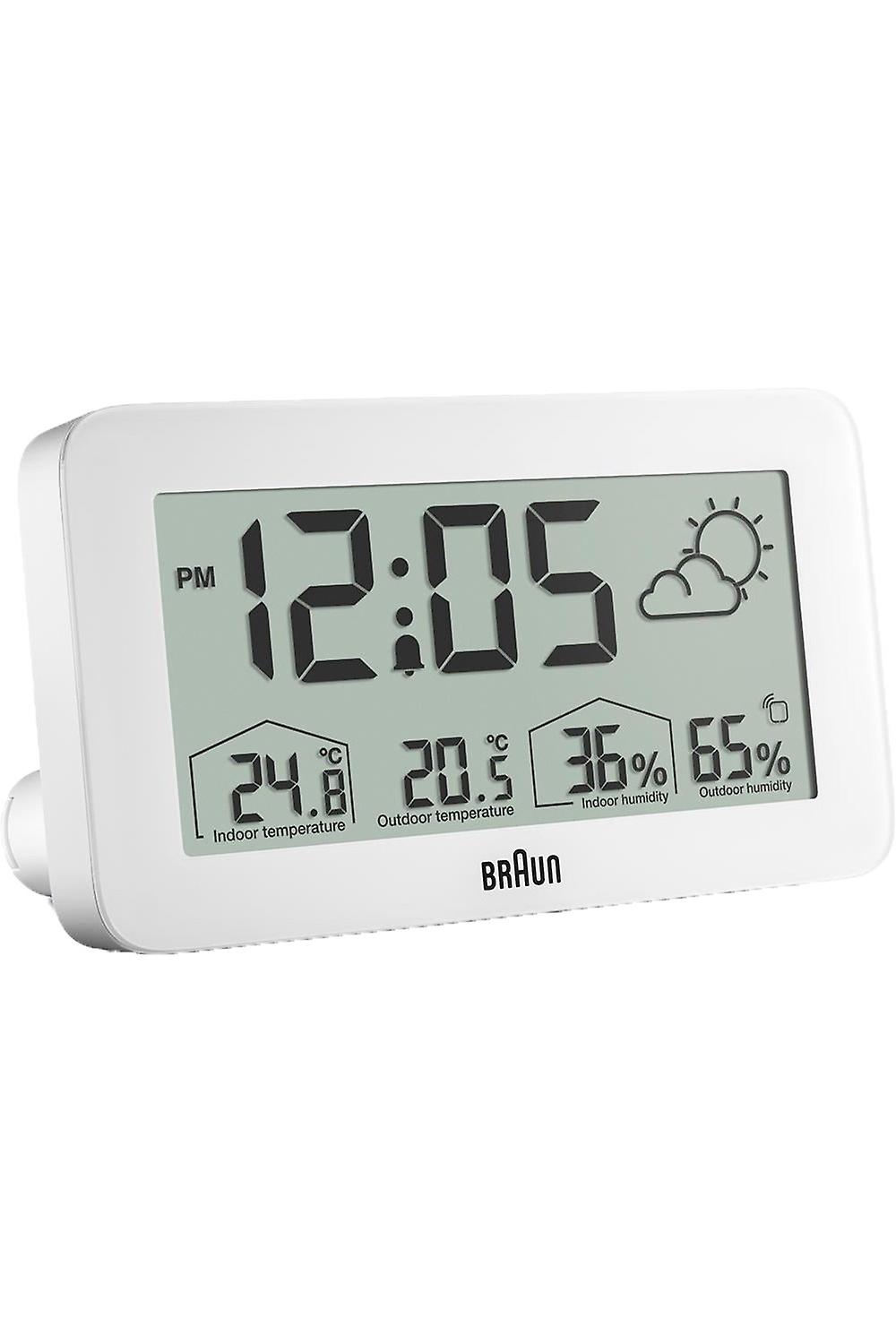 BRAUN CLOCK Digital Alarm Clocks BC13WP