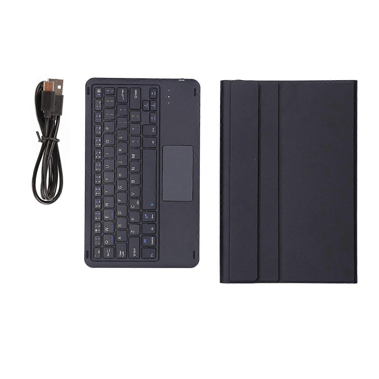 Wireless Keyboard Detachable Durable Computer Accessories with Artificial Leather CoverBlack