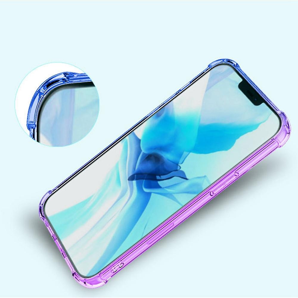 For iPhone 14 6.1 inch Gradient Protection TPU Soft Edge Bumper with Reinforced Corners Cellphone Co
