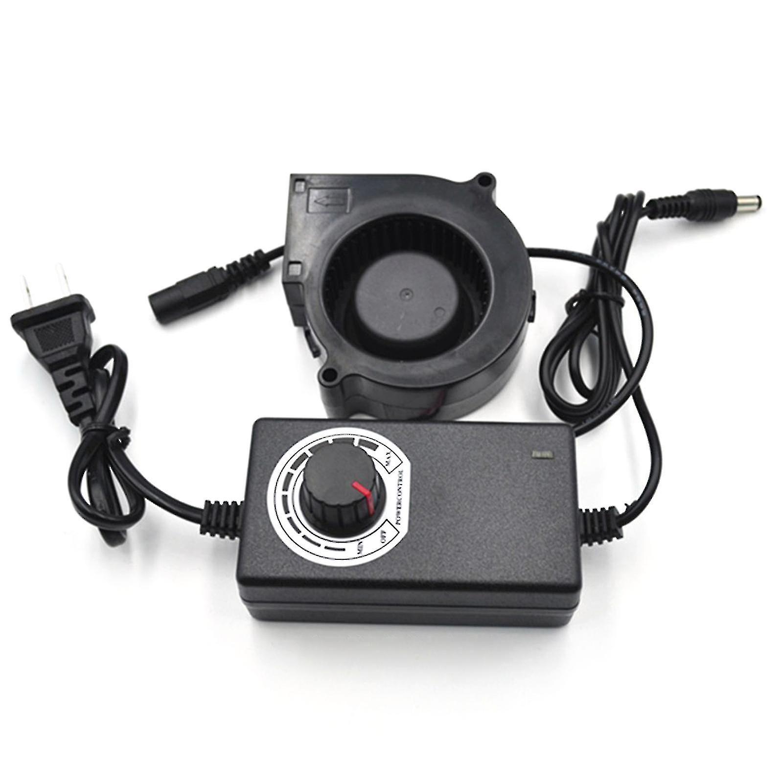 מפוח קירור מאוורר פליטת עשן ביתי abs dc12v 4000 סל"ד מושל במהירות גבוהה + מפוח מושב רכב חיצוני ברביקיו