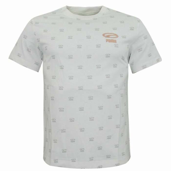 Puma Womens OG All Over Print Tee Graphic T-Shirt Grey 845065 04
