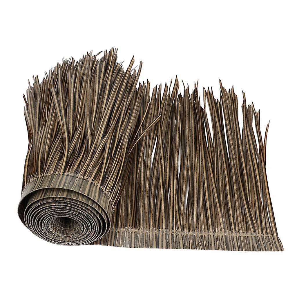 Straw Roof Thatch Simulation Durable Panel Palm Thatch Roll for Garden Patio A
