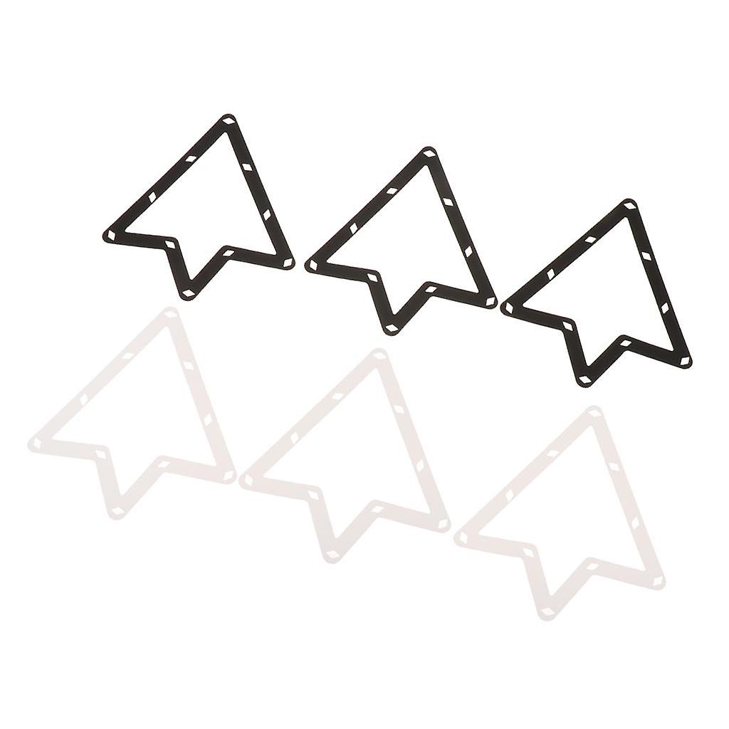 6Pcs Magic Balls Billiard Rack 8, 9 Snooker Triangle Rack Sheet Cue 9 Ball
