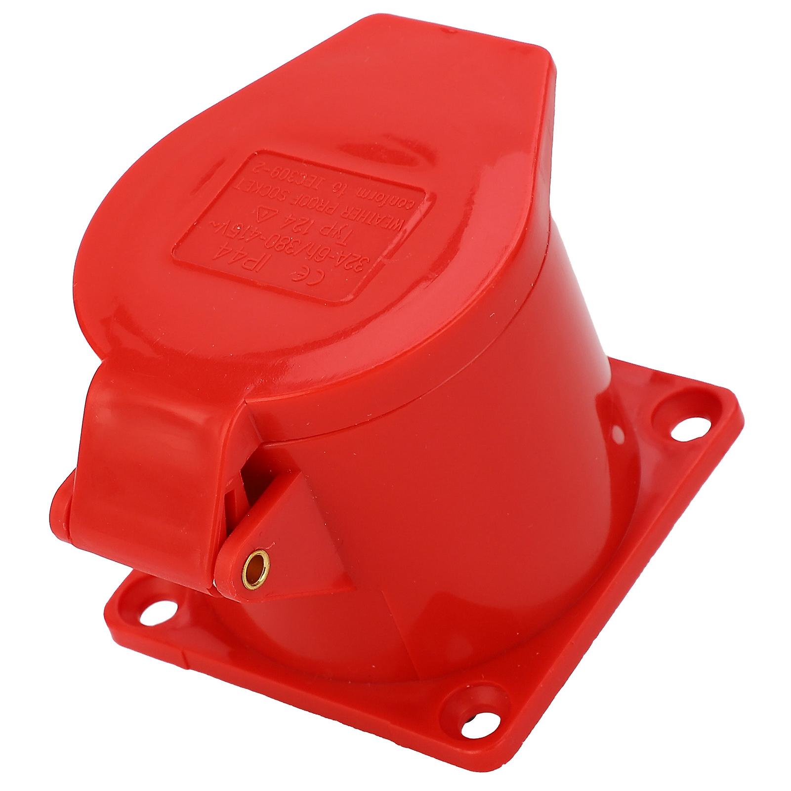 32A 3 Phase IP44 3P+E Industrial Waterproof DustProof Plug Socket for AC380V/415V