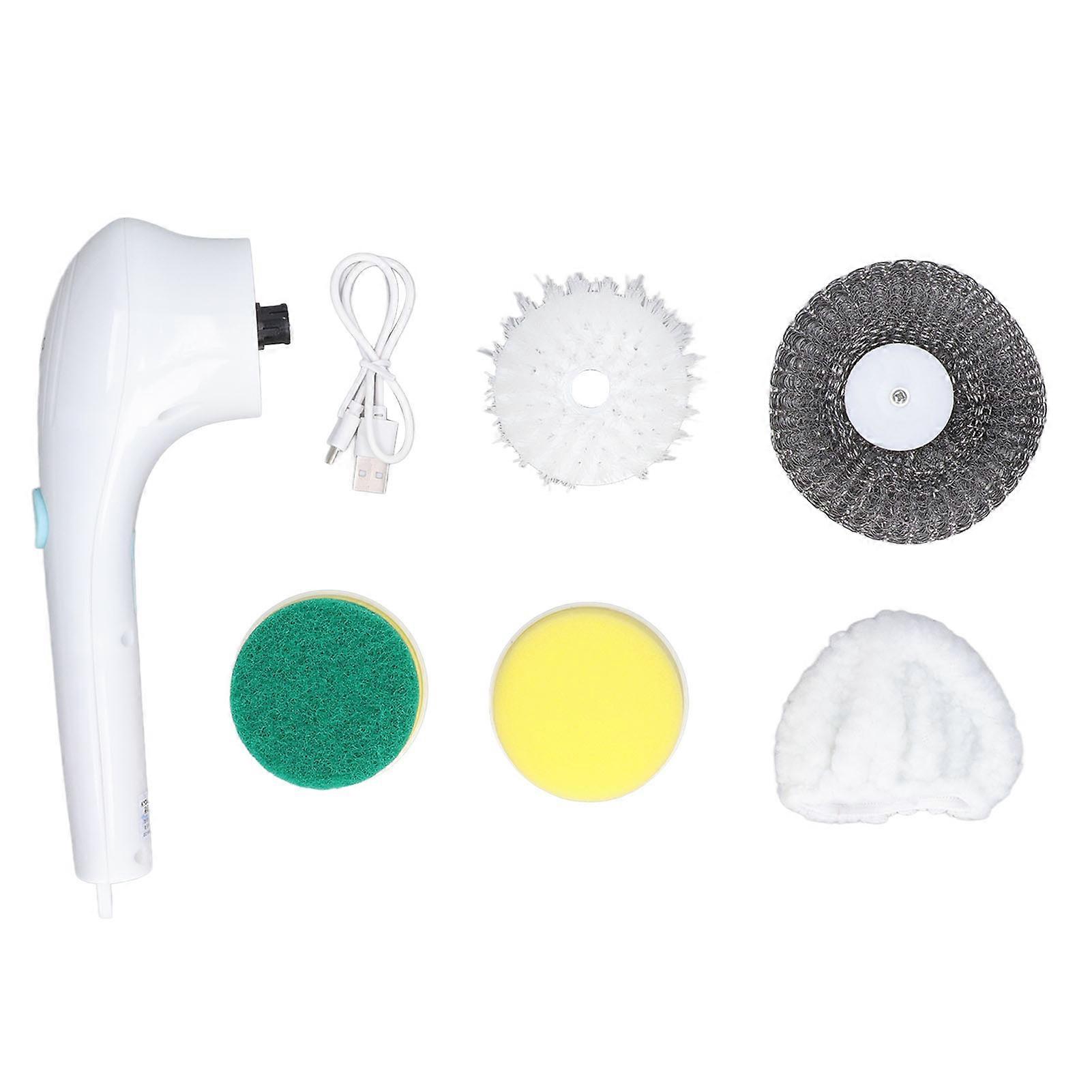 5-Head Cordless Spin Scrubber for Easy Home Cleaning