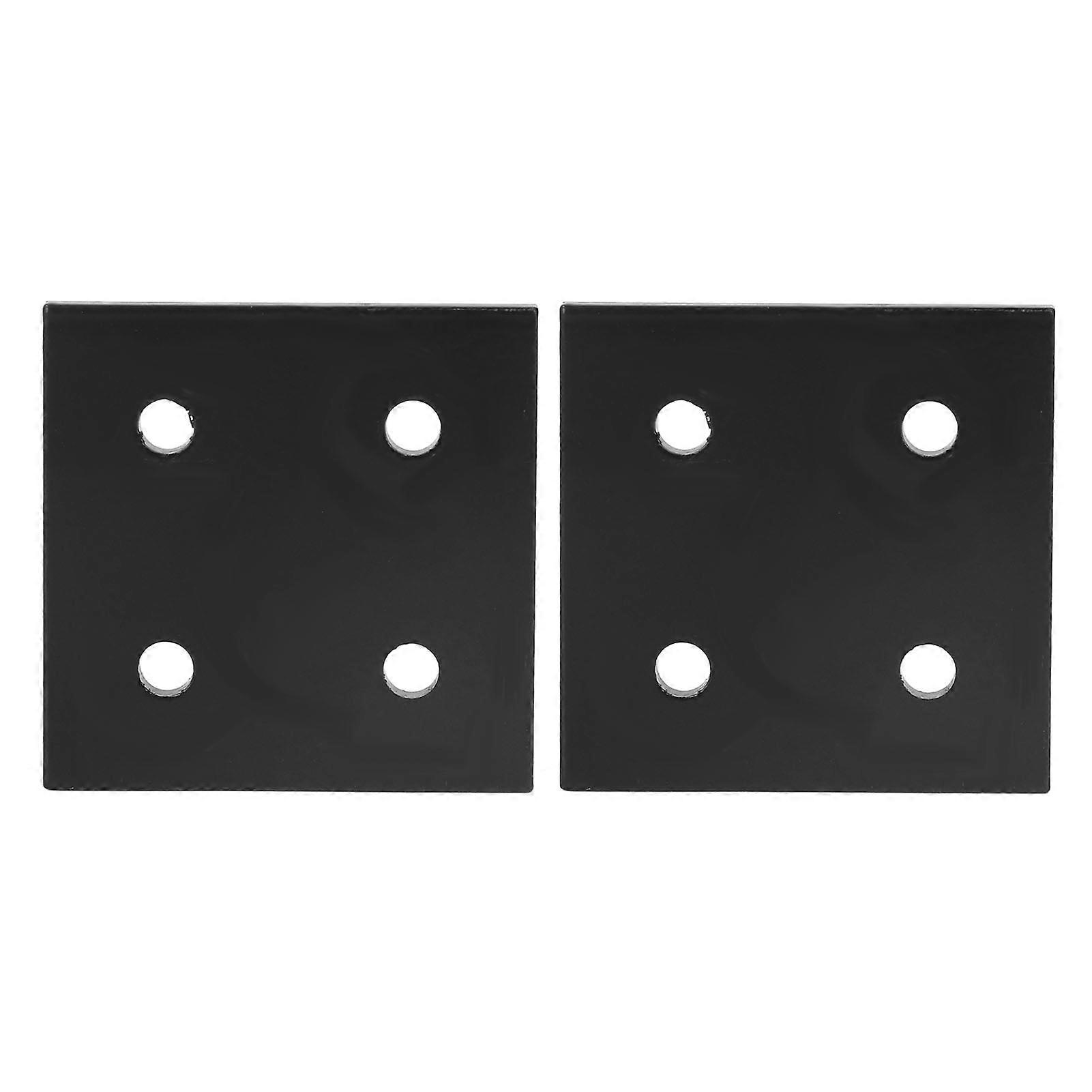 2Pcs Joint Plate Corner Fastener Rectangle Bracket Aluminum Profile Connecting for Wood 4 Holes 2040