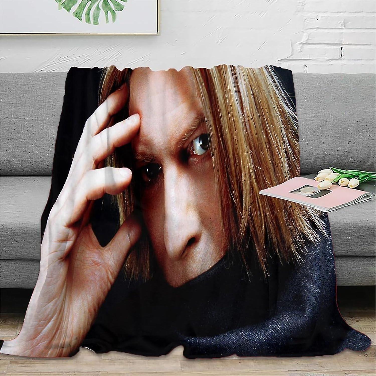 Microfibre David Bowie Blanketflannel Blanket Fluffy Blanketcomfortable Plush Blanketsofa Blankettravel Blanket 3d Digital Print Fashion Patterns Blan