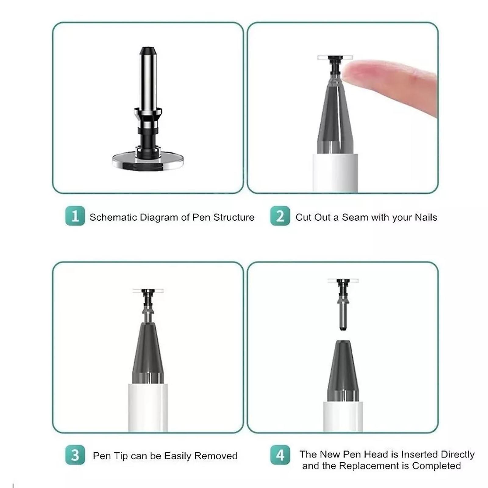 Stylus Digital Pen Universal 3 in 1 High Sensitivity Passive Disc Tip Capacitive Pen for Touch Screen 