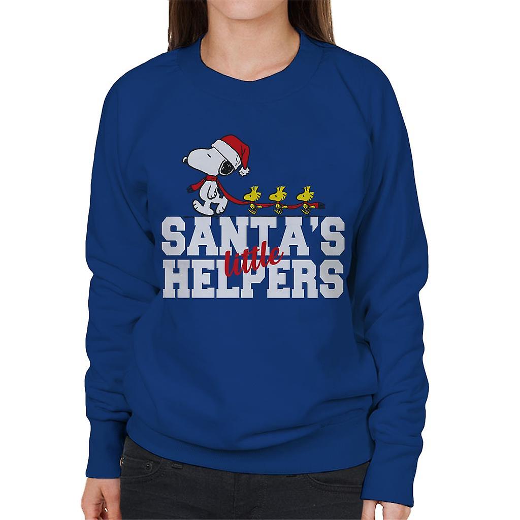 Peanuts Snoopy Woodstock Santas Little Helpers Women's Sweatshirt