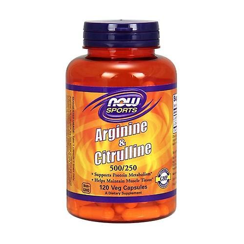 Arginine and Citrulline 120 vegetable capsules